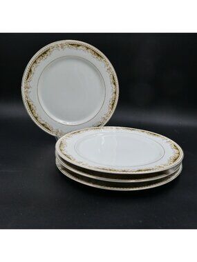 Signature Collection Queen Anne Dinner Plates 10" Set of 4 Select Fine China